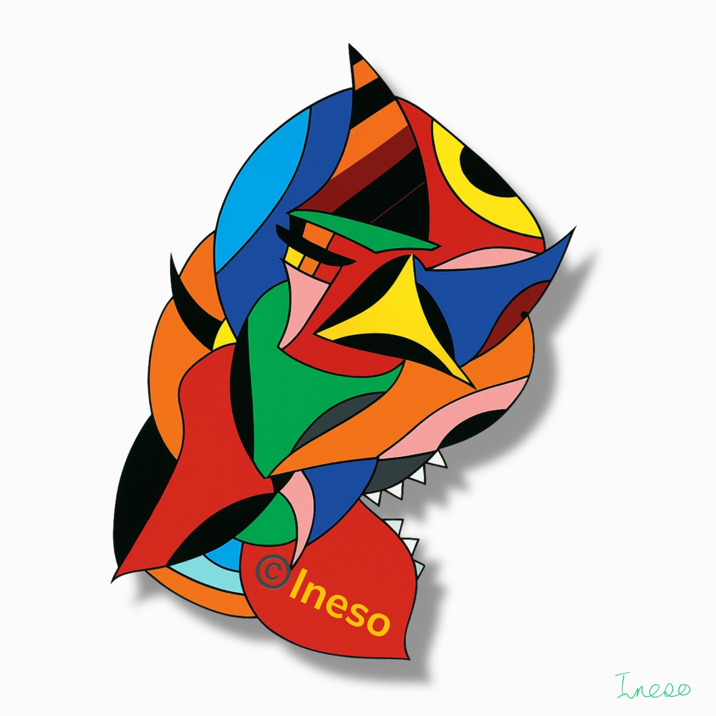 Beautiful Rage, 40 x 40cm, 2022