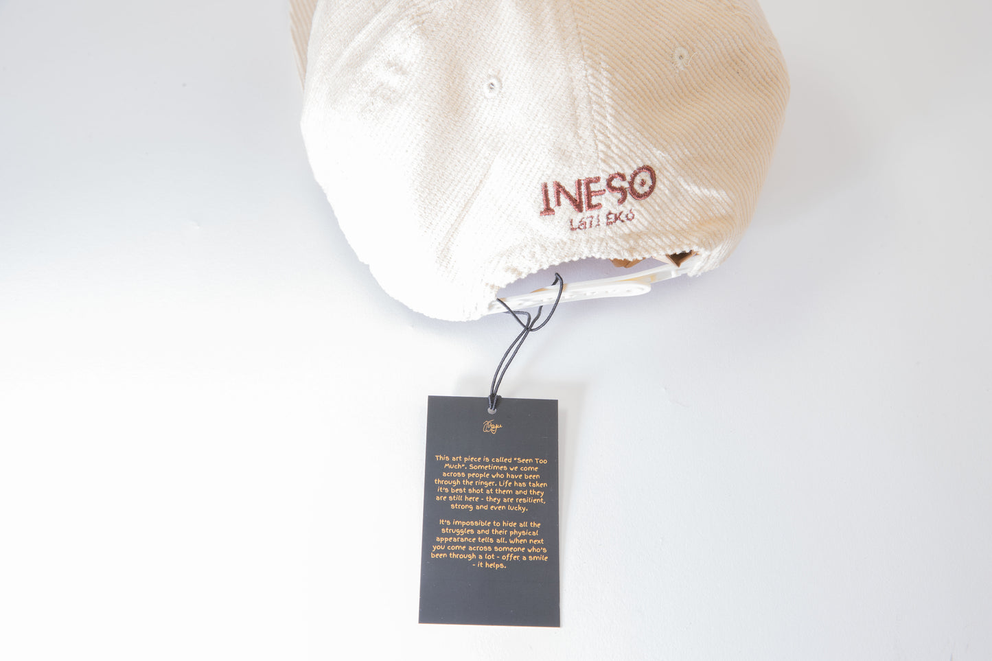 “Seen Too Much” - 5 Panel Corduroy Snap Back Cap