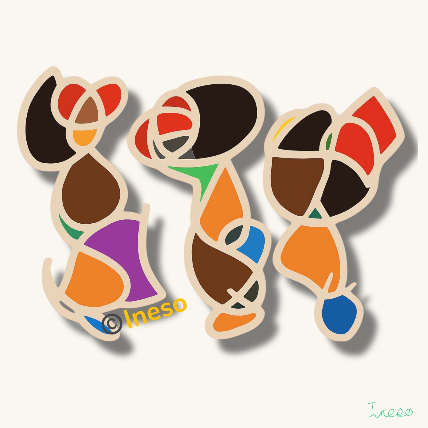 Discussing Little Yomi, 40 x 40cm, 2025
