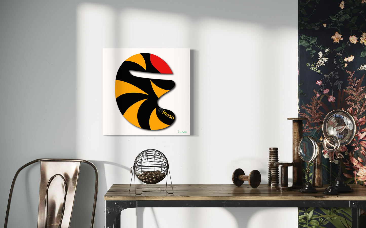 When A Tiger & A Kidney Bean Had A Baby, 40 x 40cm, 2025