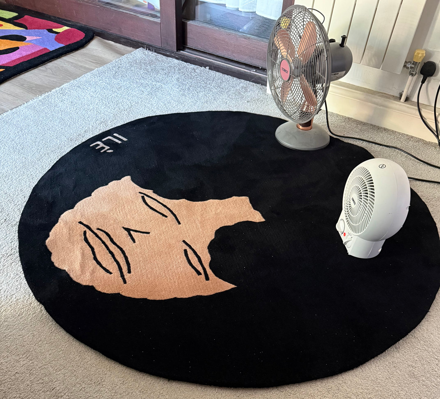 Rug: State Of Melancholy, ~ 1.2m Diameter (2 Variants)