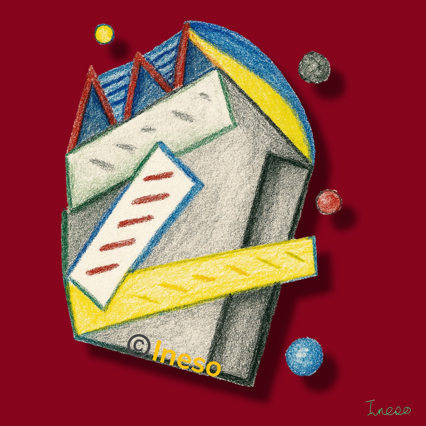 Charm, 40 x 40cm, 2017 (2 Variants)