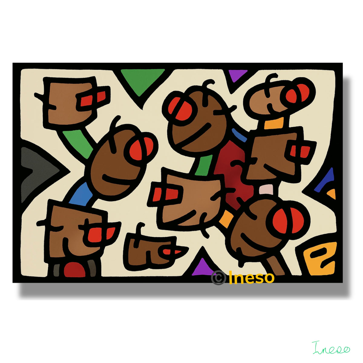 Everyone’s Got An Opinion, 40 x 40cm, 2022