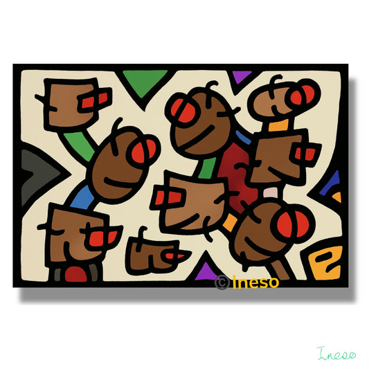 Everyone’s Got An Opinion, 40 x 40cm, 2022