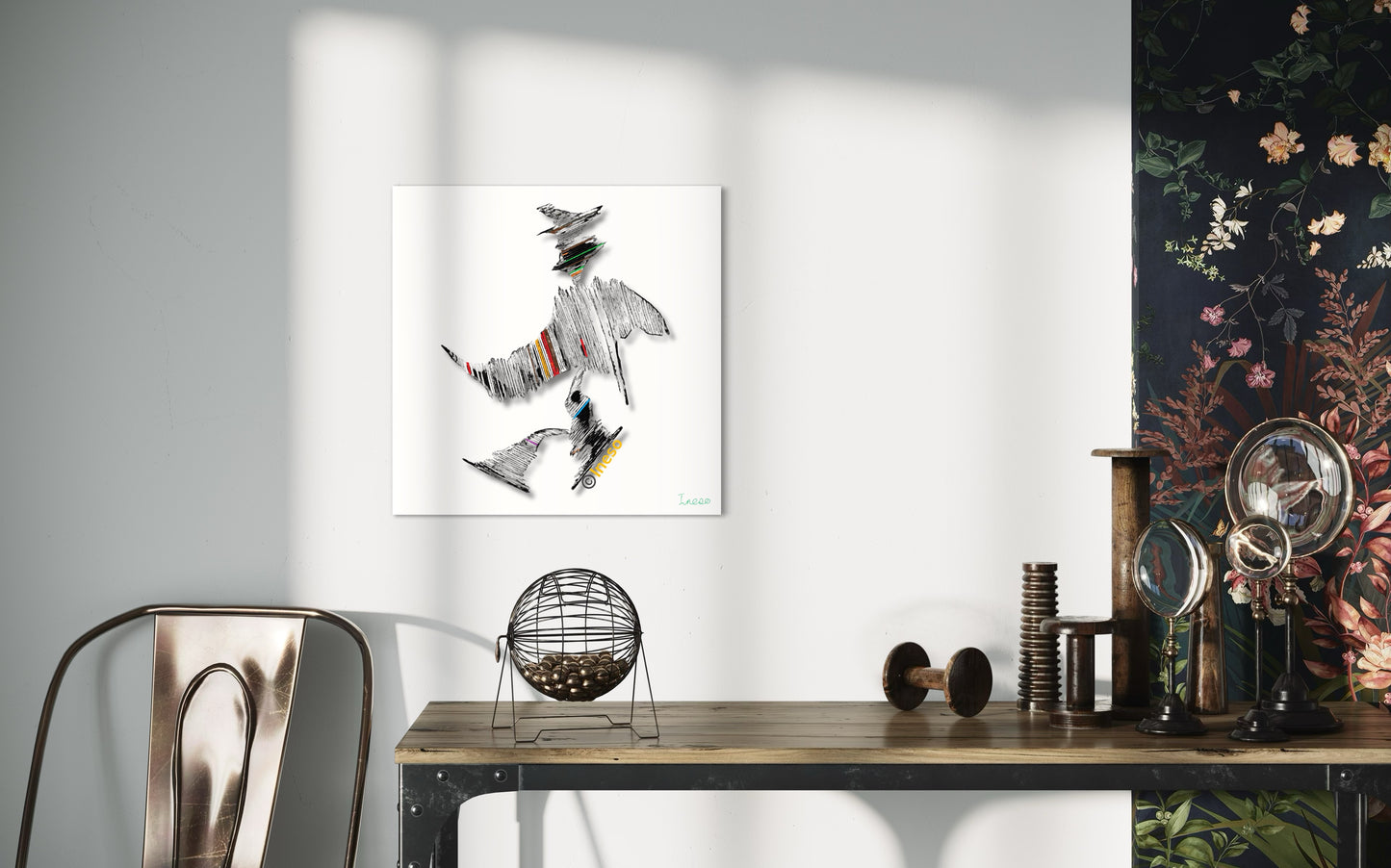 Lets Take a Walk, 40 x 40cm, 2015 (4 Variants)