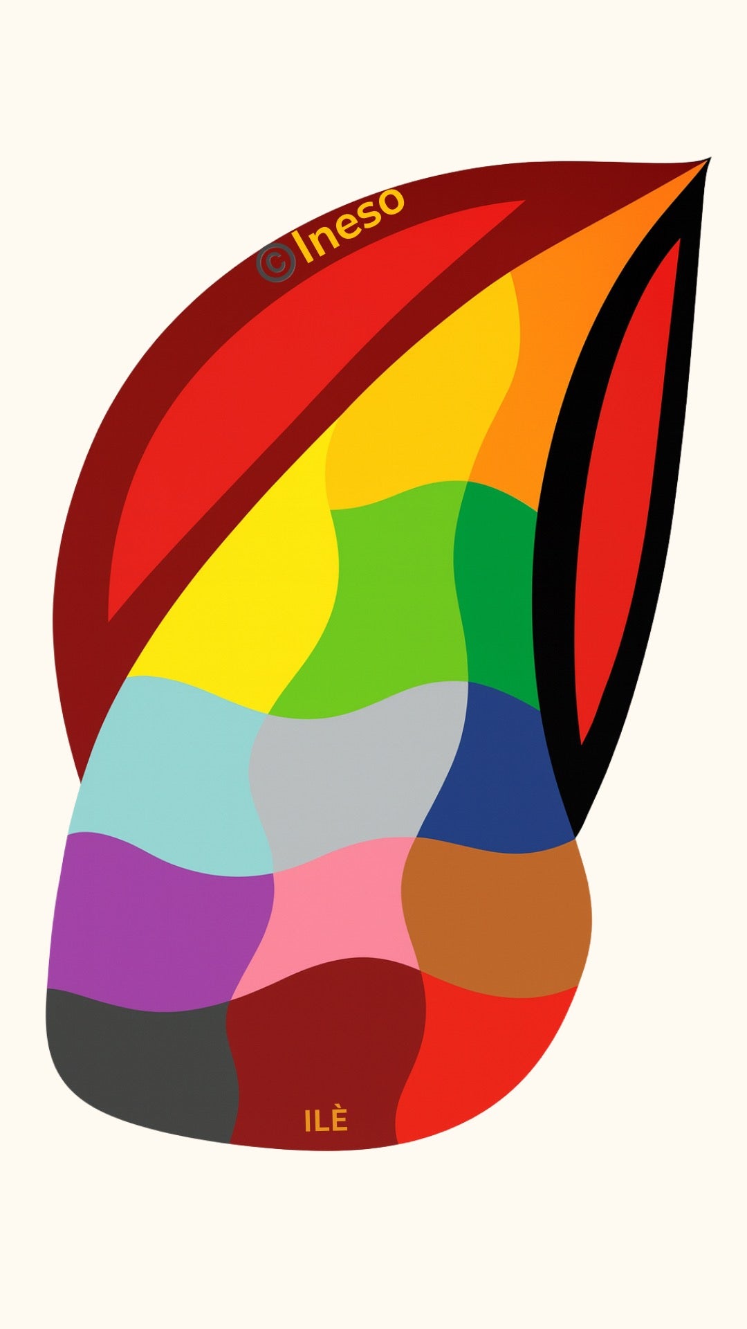 Rug: “Psychedelic”, 150 x 90cm