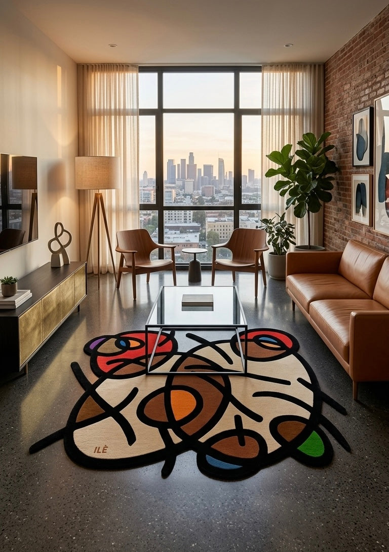 Rug: Abstract Pussy, 75cm x 140cm