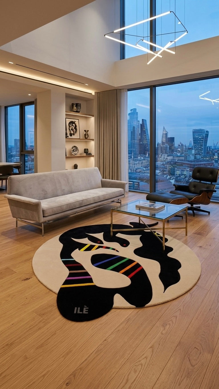 Rug: Eko Creatures, ~ 1.2m Diameter (3 Variants)