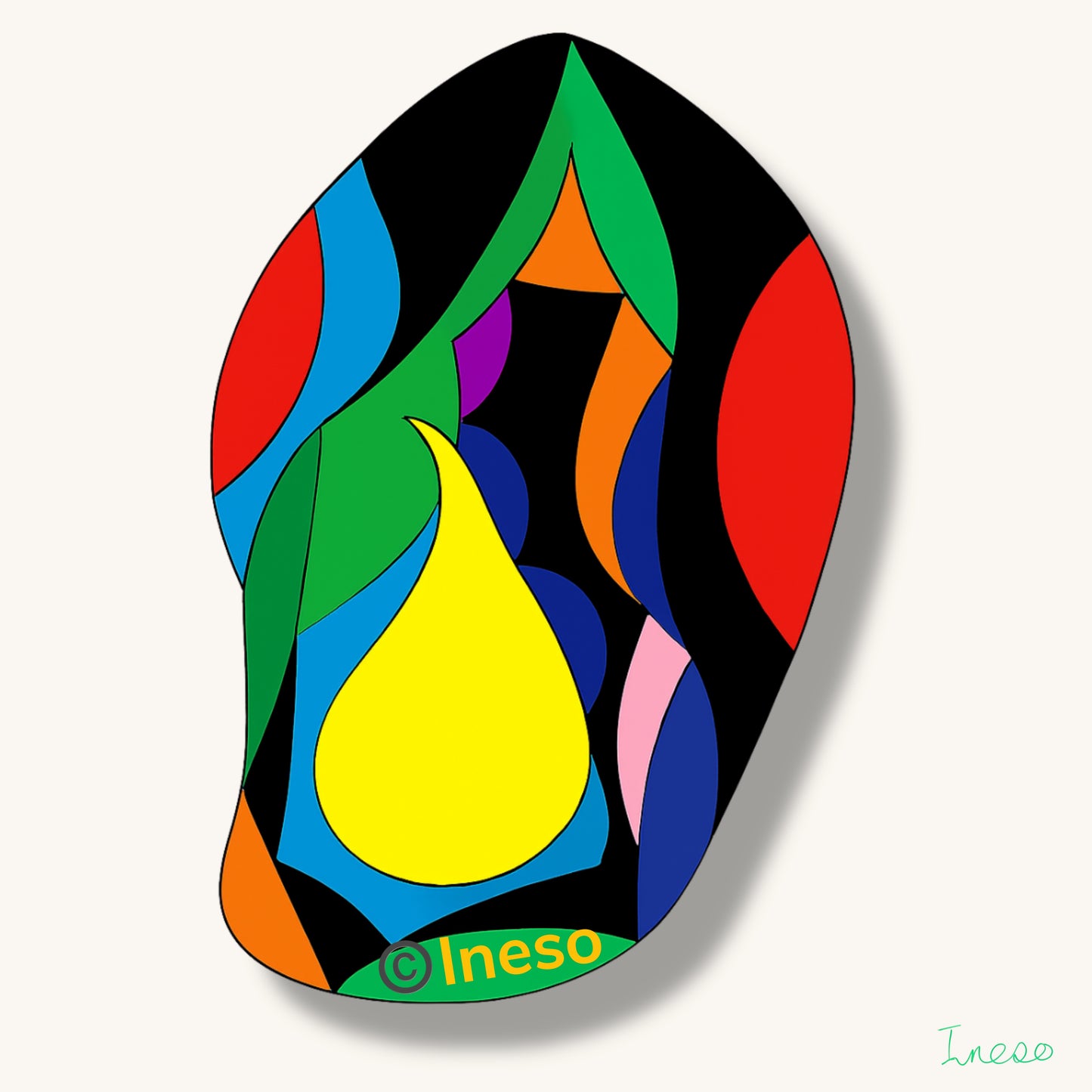 Somewhat Amused, 40 x 40cm, 2018