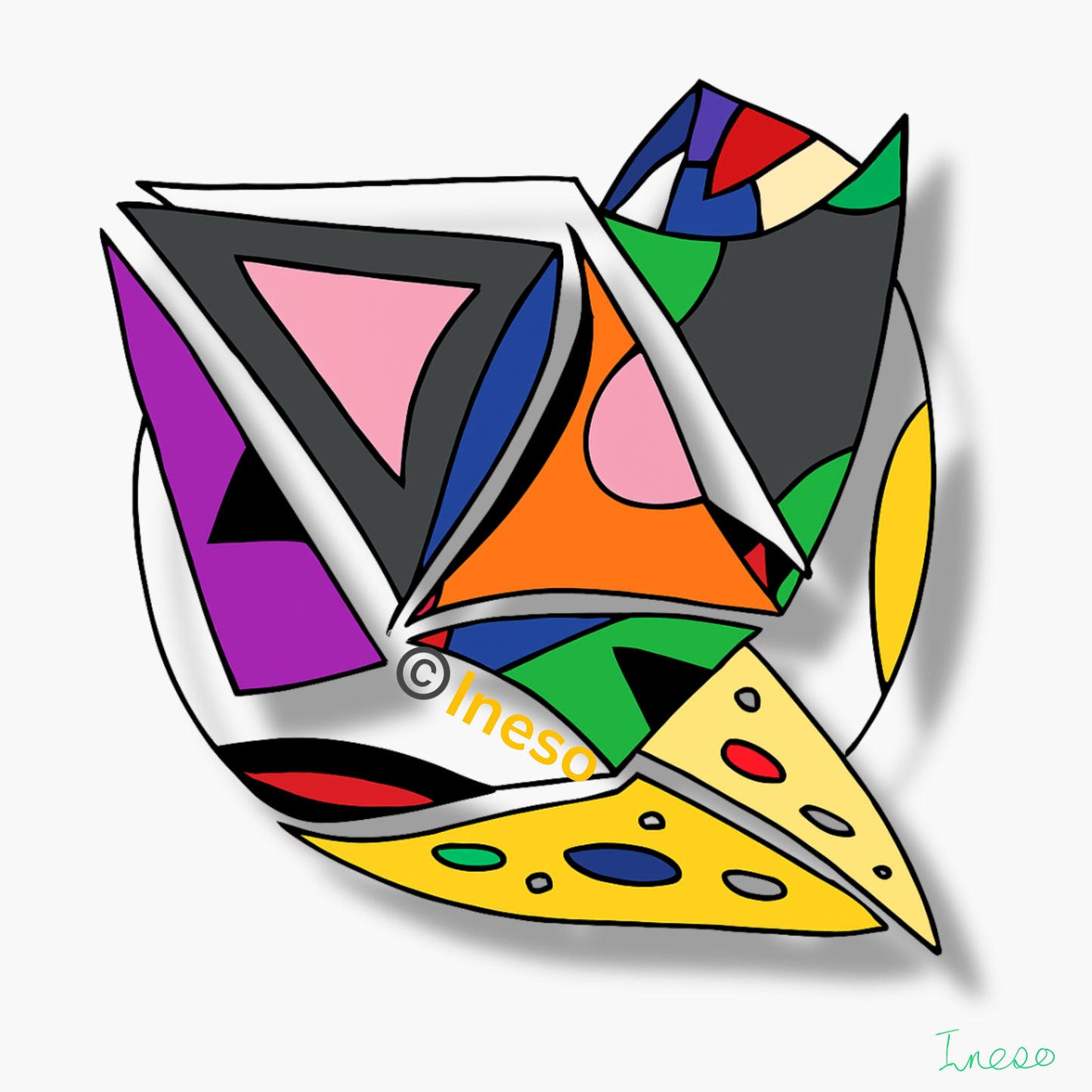 Top Bird, 40 x 40cm, 2017 (2 Variants)
