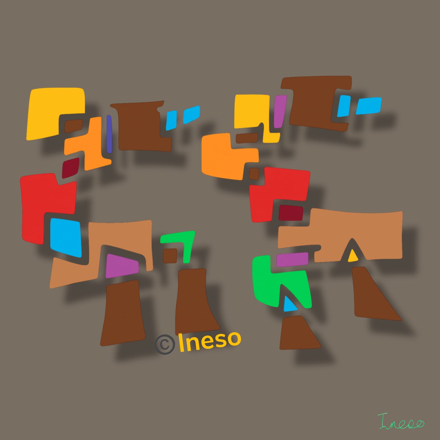 Follow Follow, 40 x 40cm, 2022