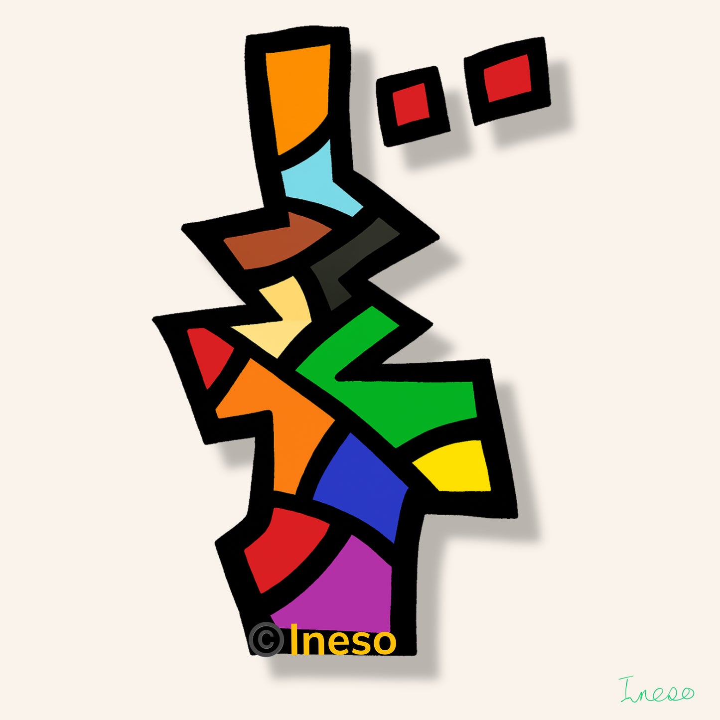 Thinking Of Beauty, 40 x 40cm, 2024