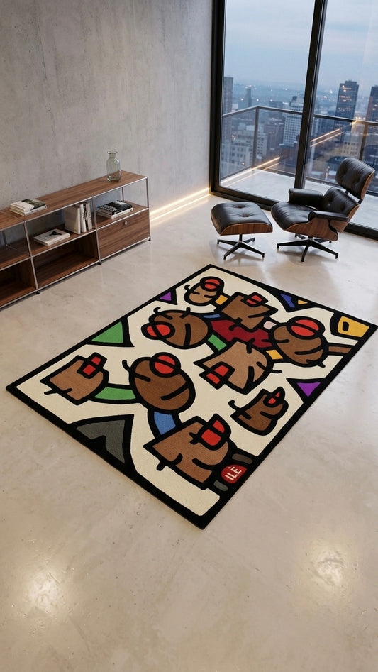 Rug: Everyone’s Got An Opinion, 100 x 150cm