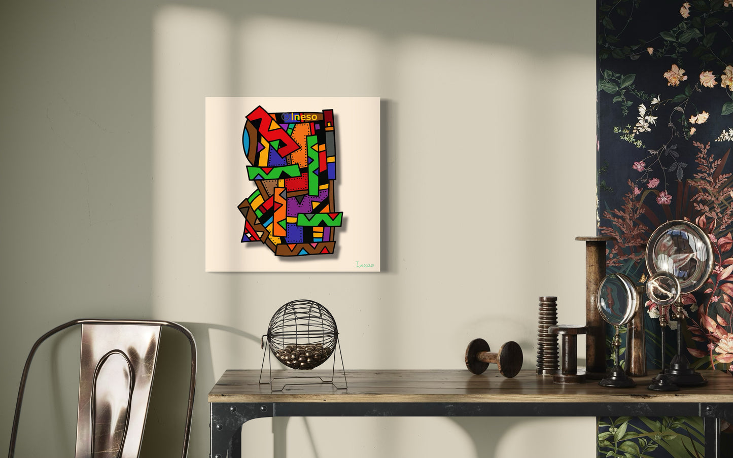 Mr Symmetrical, 40 x 40cm, 2022 (2 Variants)