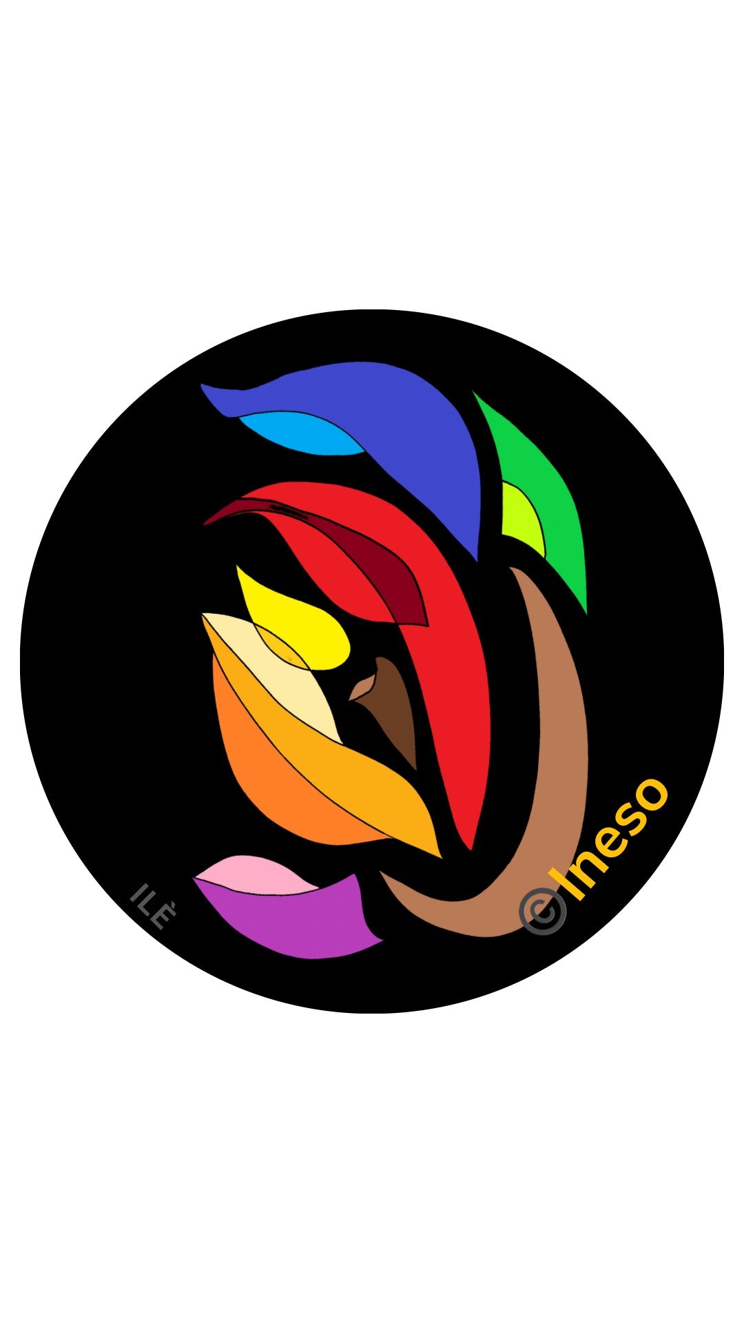 Rug: Conscious Flame, 1.2m Diameter(2 Variants)