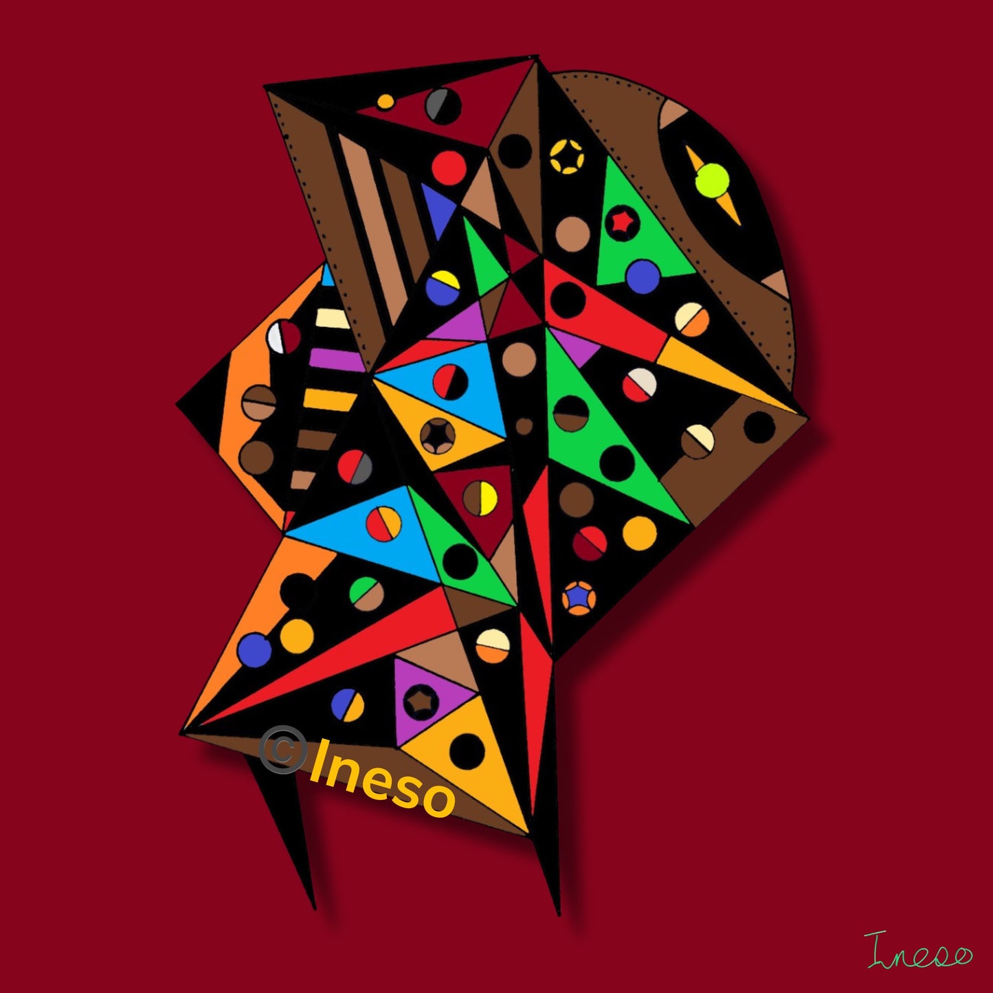 Ms Busybody, 40 x 40cm, 2021