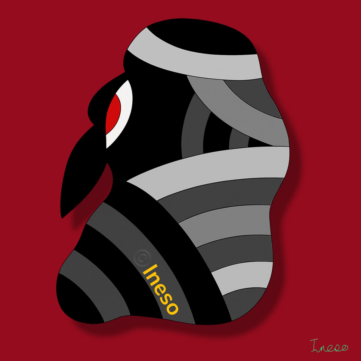 Mummy, 40 x 40cm, 2017 (3 Variants)