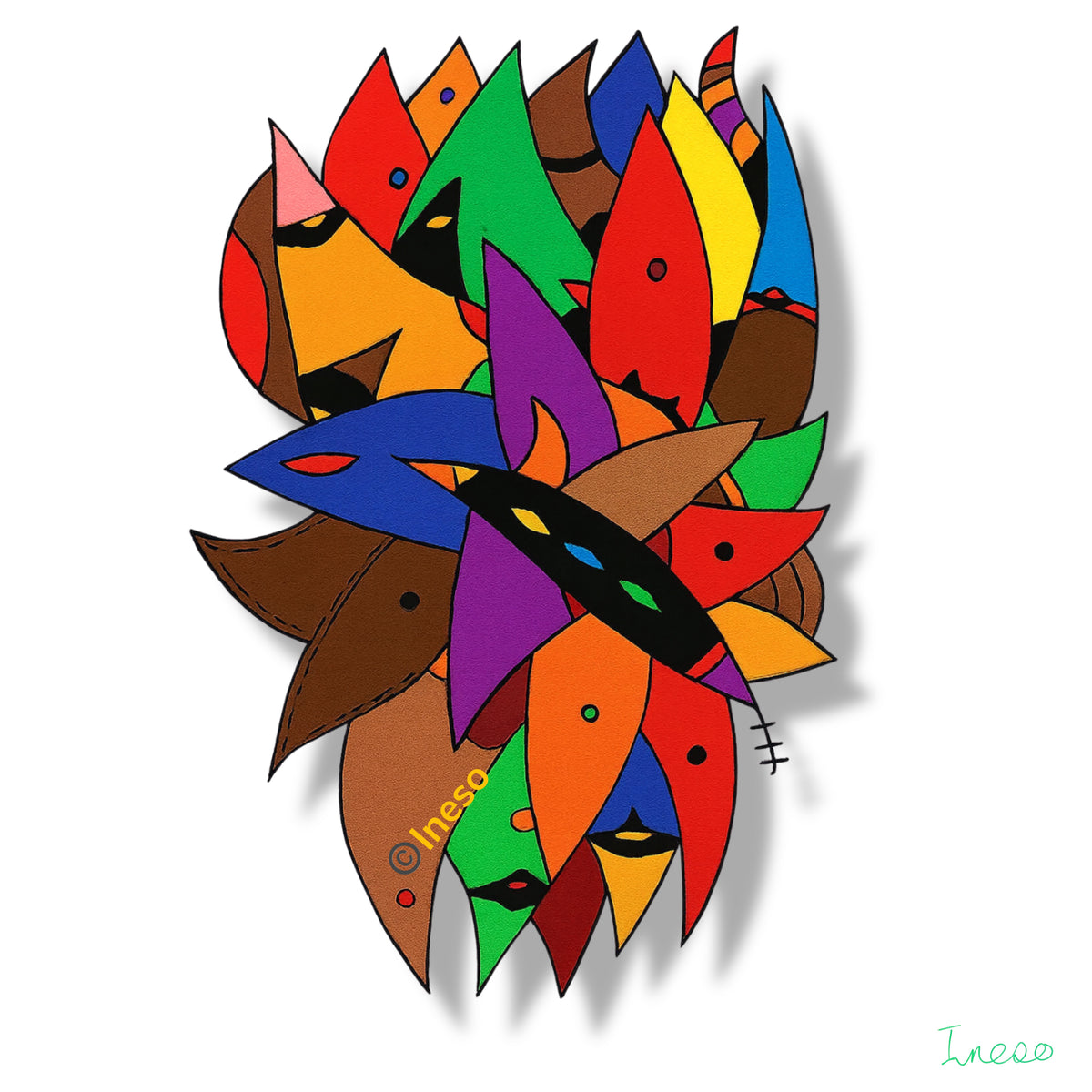 Mr Bloom, 40 x 40cm, 2022 (2 Variants)