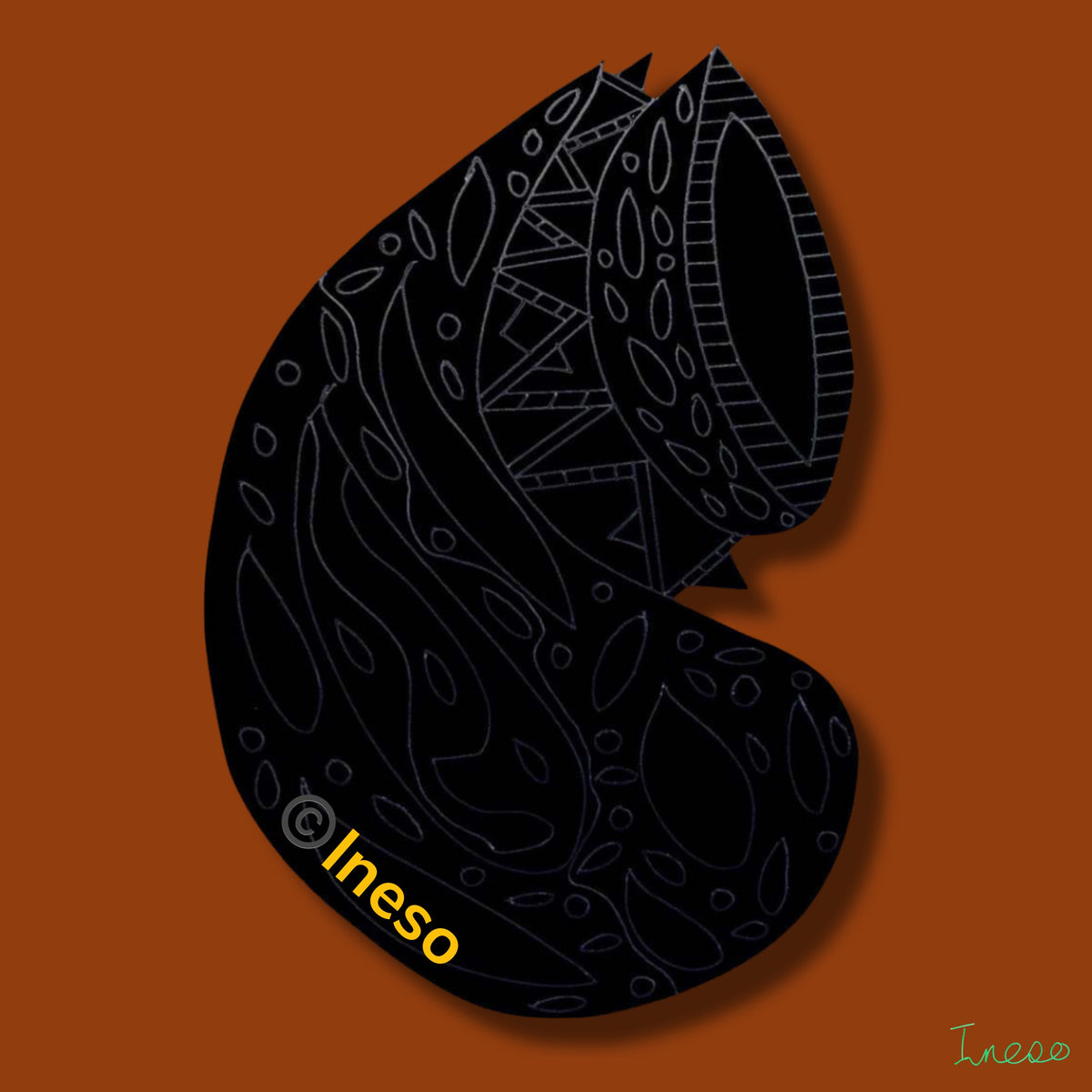 Kpangolo - Drum, 40 x 40cm, 2021 (5 Variants)