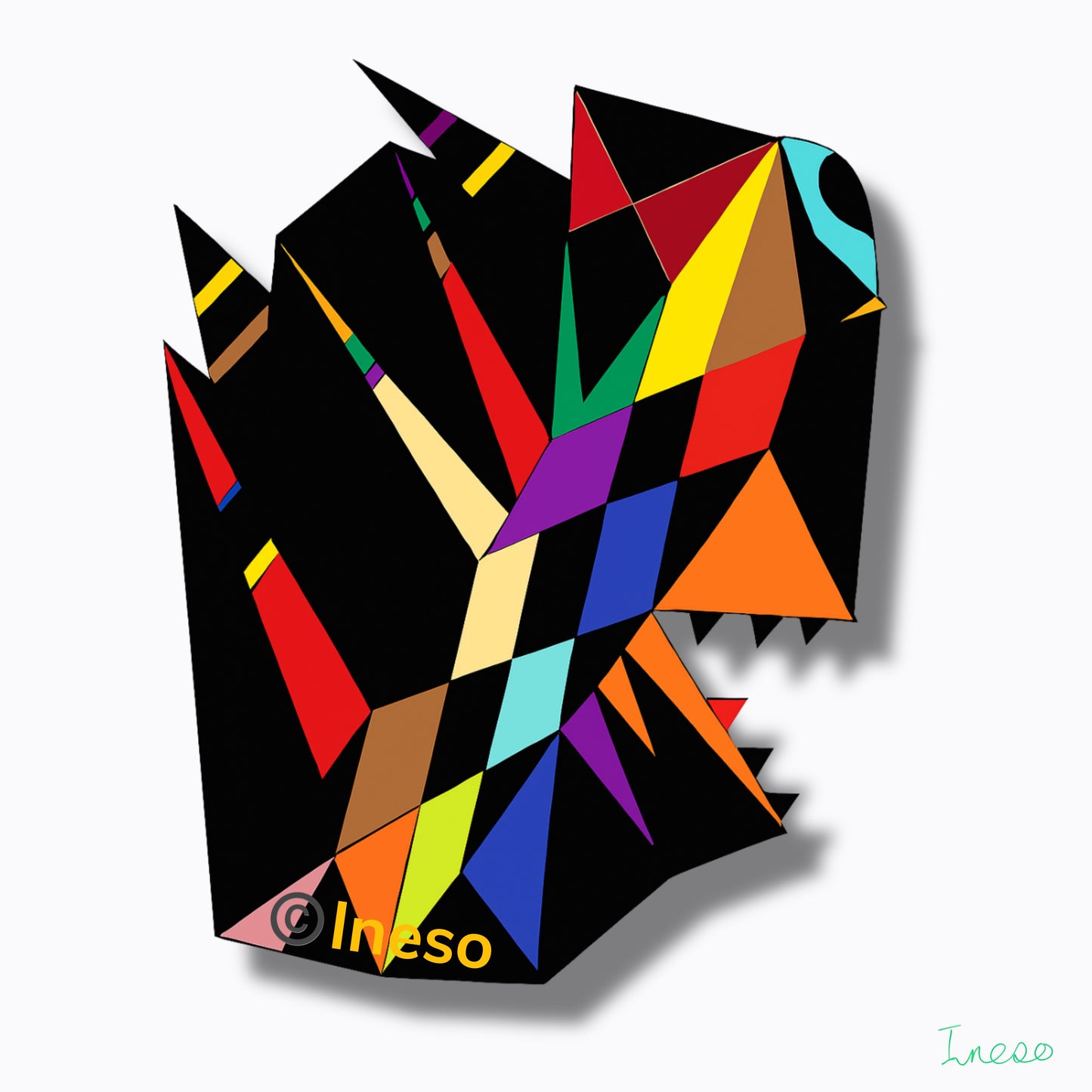 Wonderful Magical Beast, 40 x 40cm, 2021