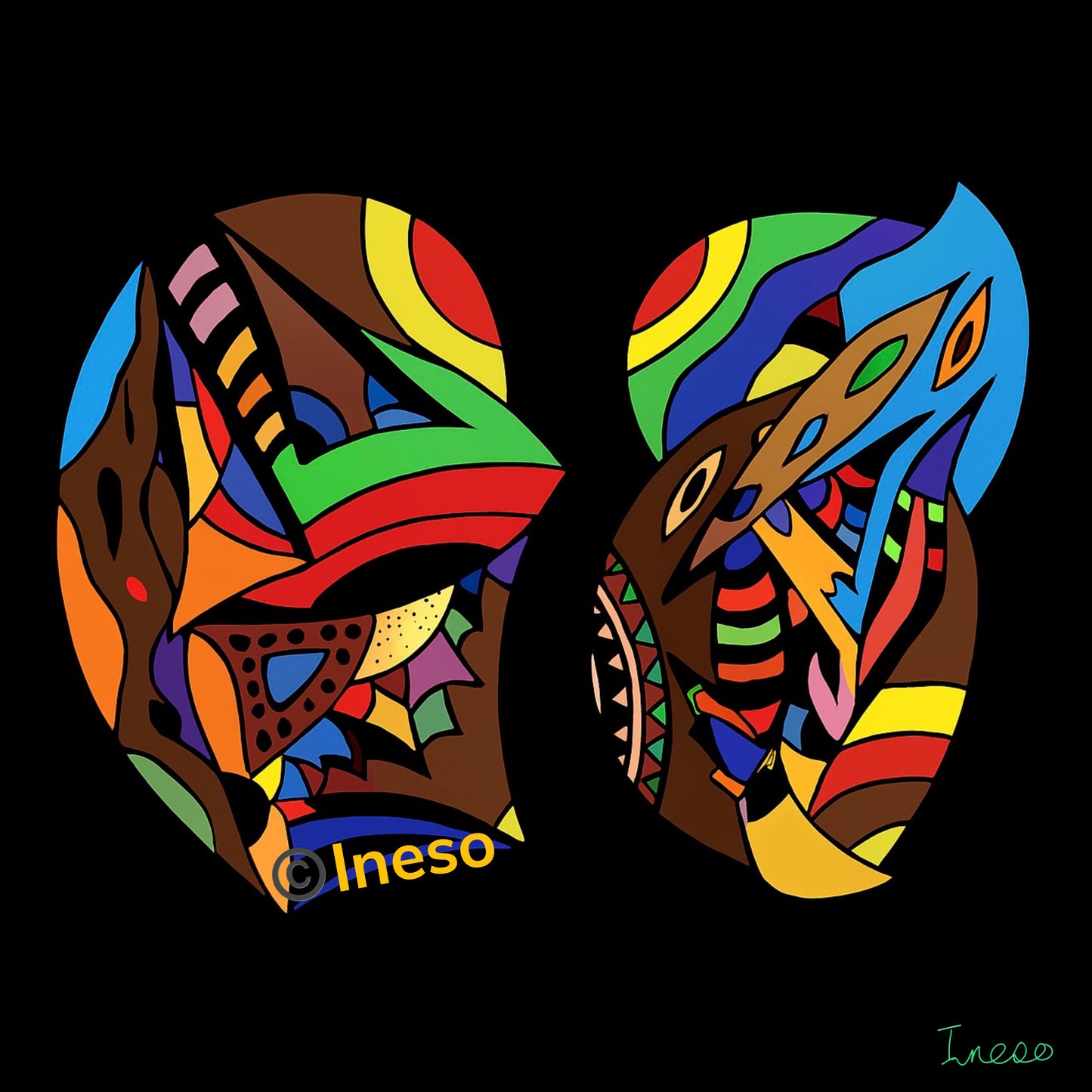 Moment Before First Kiss, 40 x 40cm, 2022