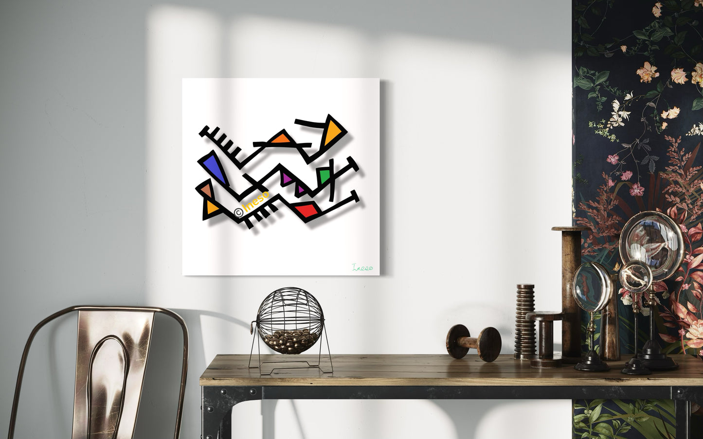 Artphabet 3, 40 x 40cm, 2023