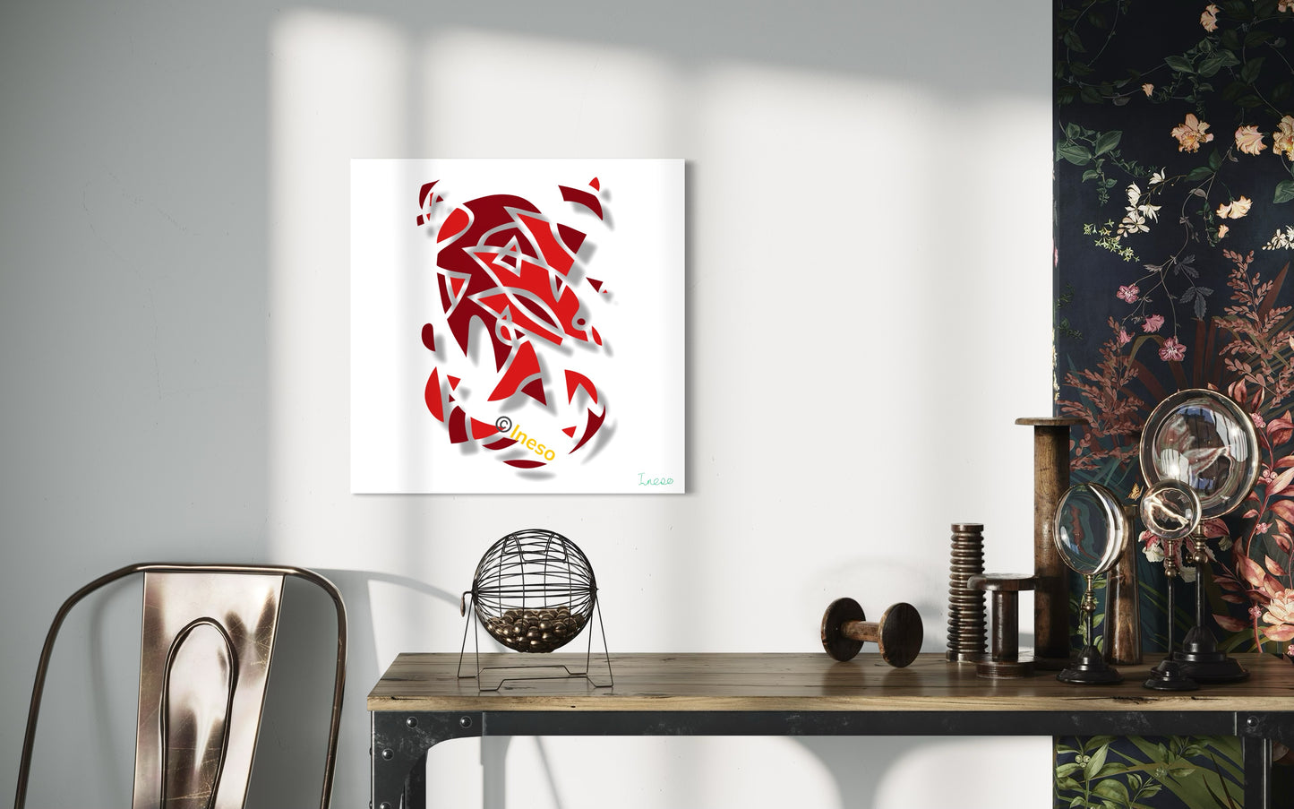 Decoupling ,40 x 40cm 2022 (2 Variants)
