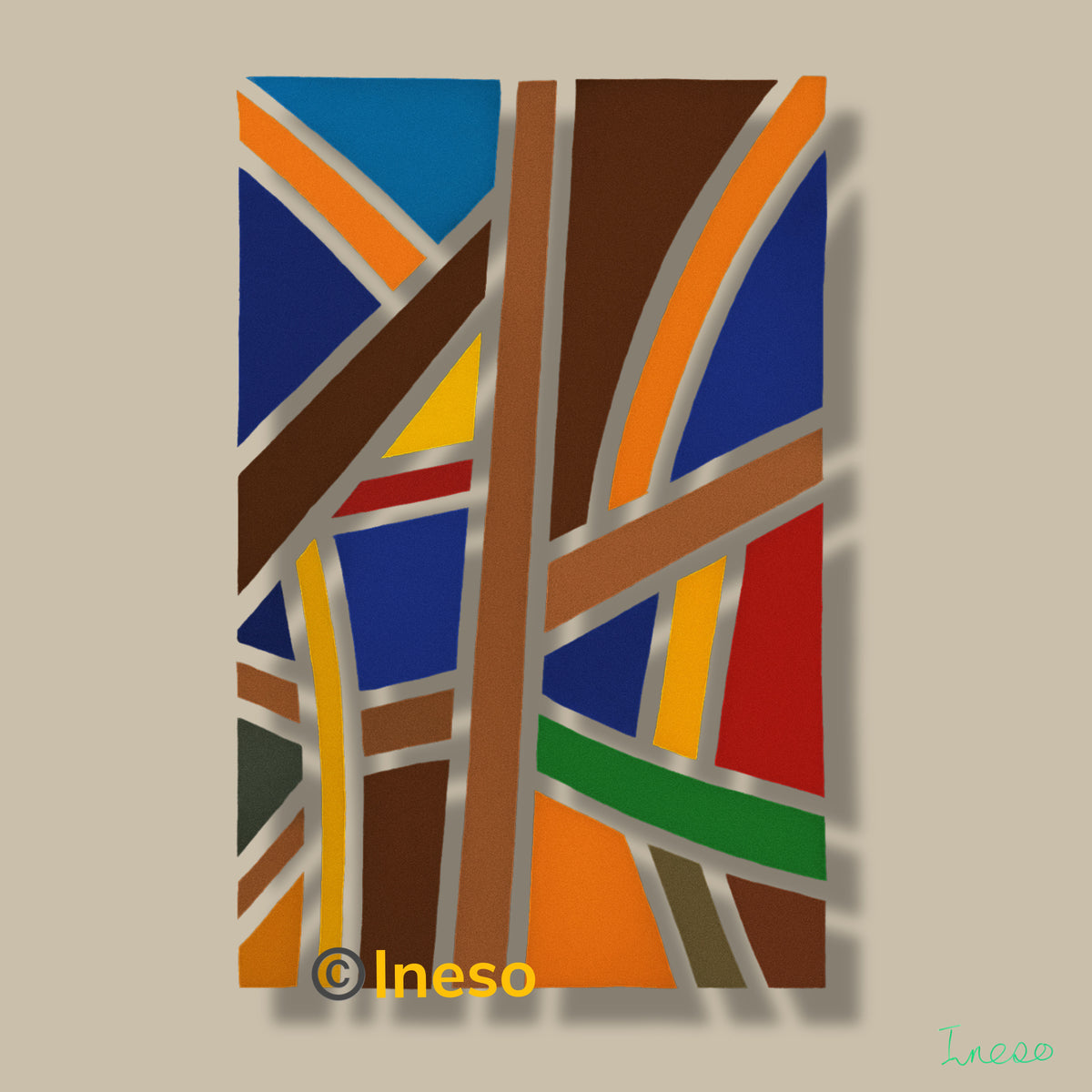 Find Your Path, 40 x 40cm, 2022