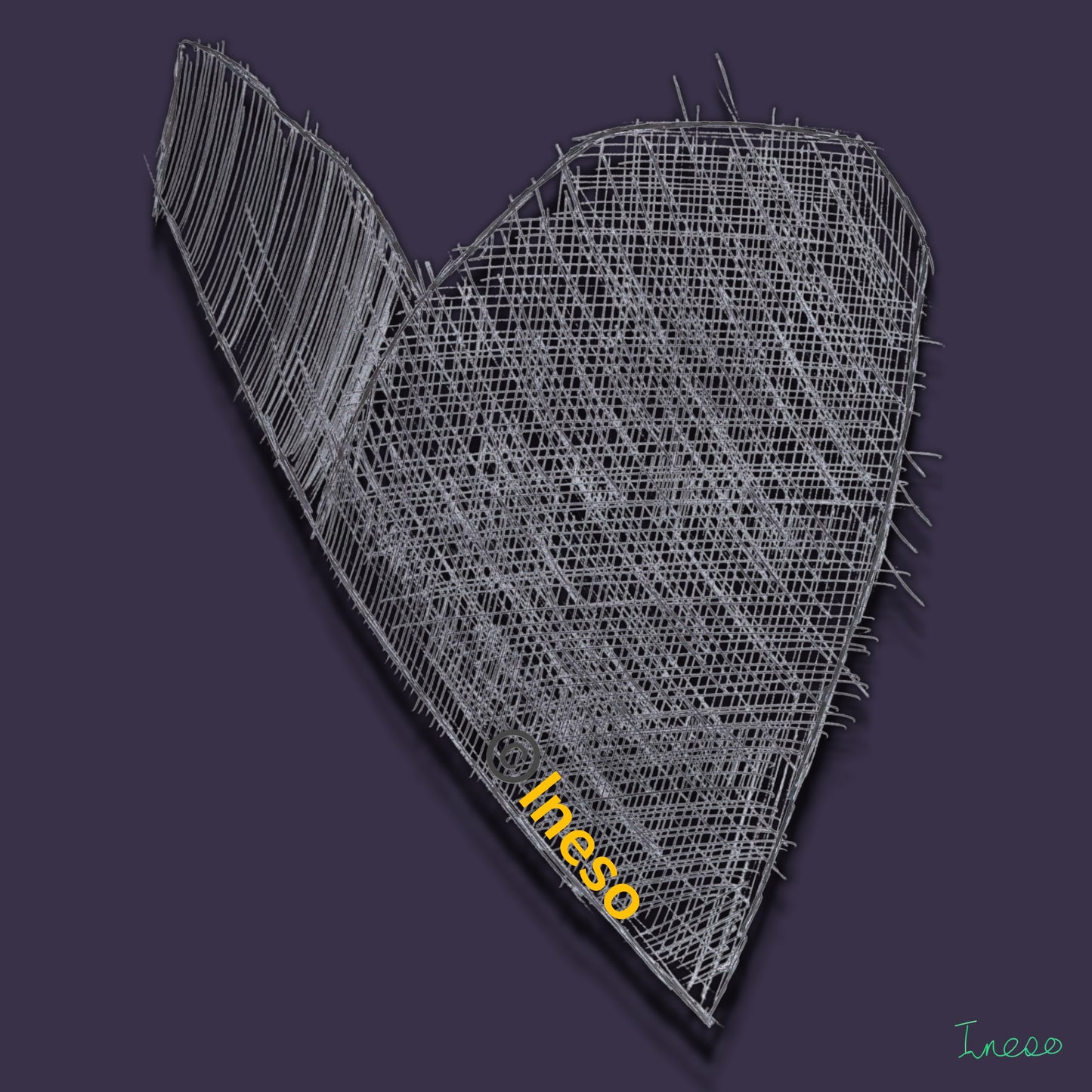 The Love Print, 40 x 40cm, 2016 (4 Variants)