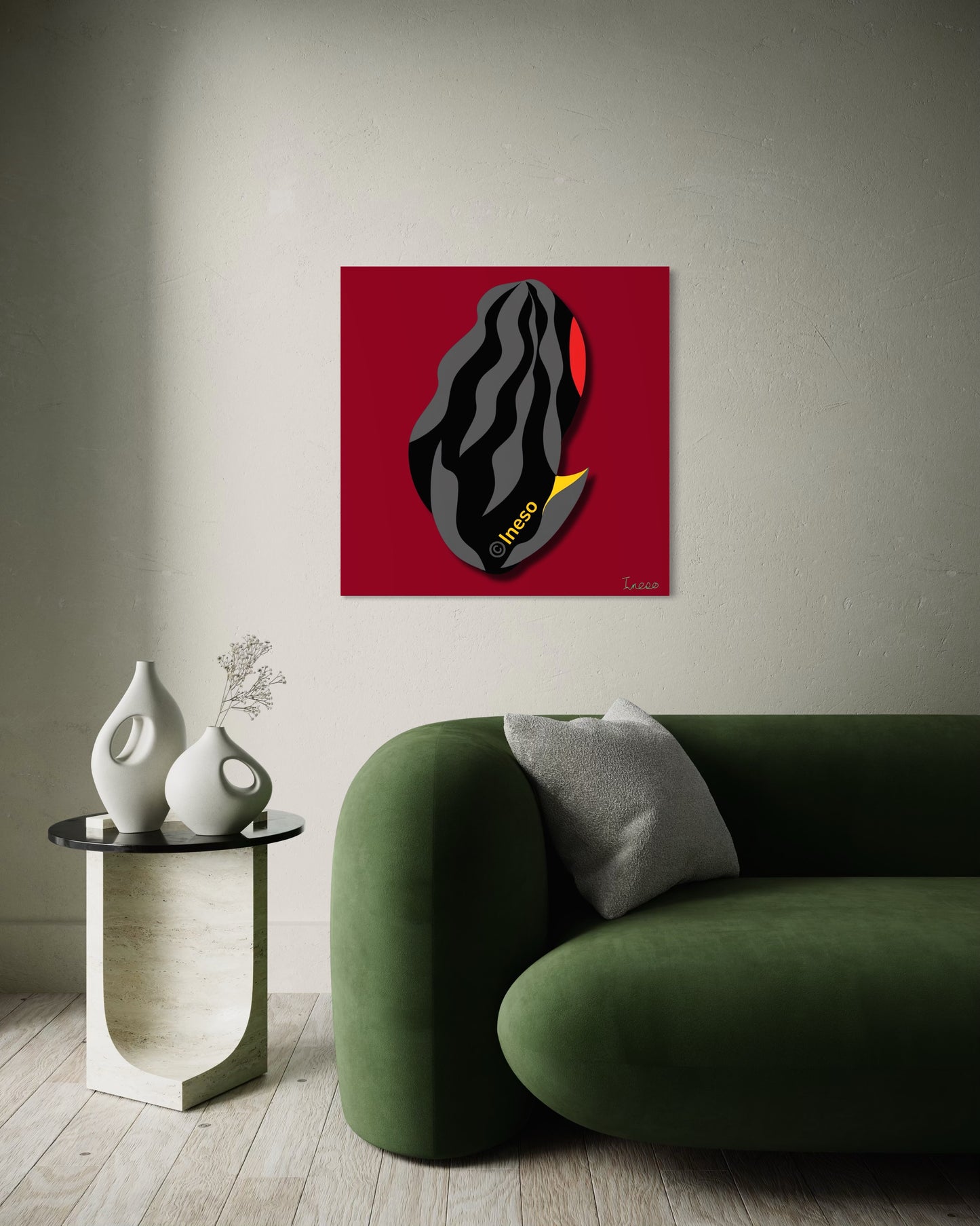 Smoulder, 40 x 40cm, 2020 (3 Variants)