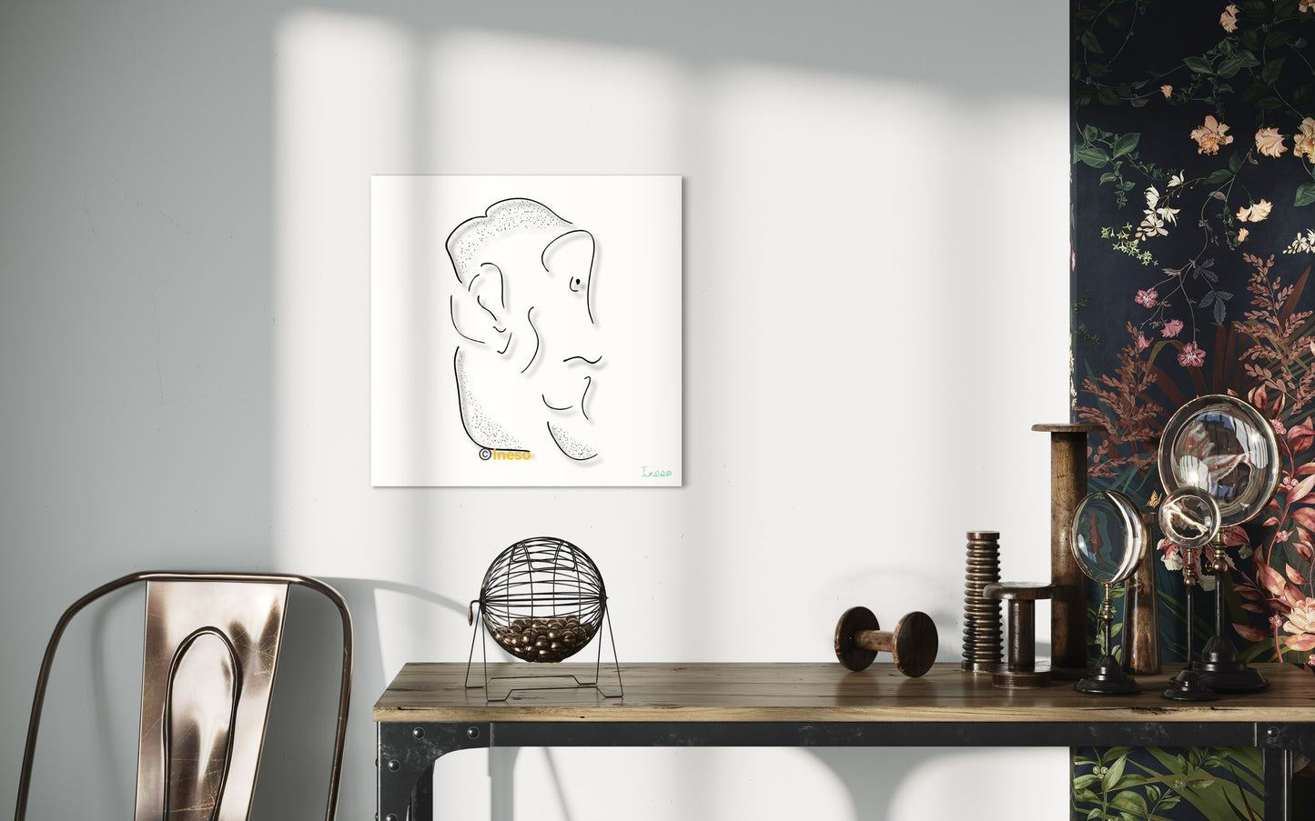 Mr Sophisticated, 40 x 40cm, 2024 (2 Variants)
