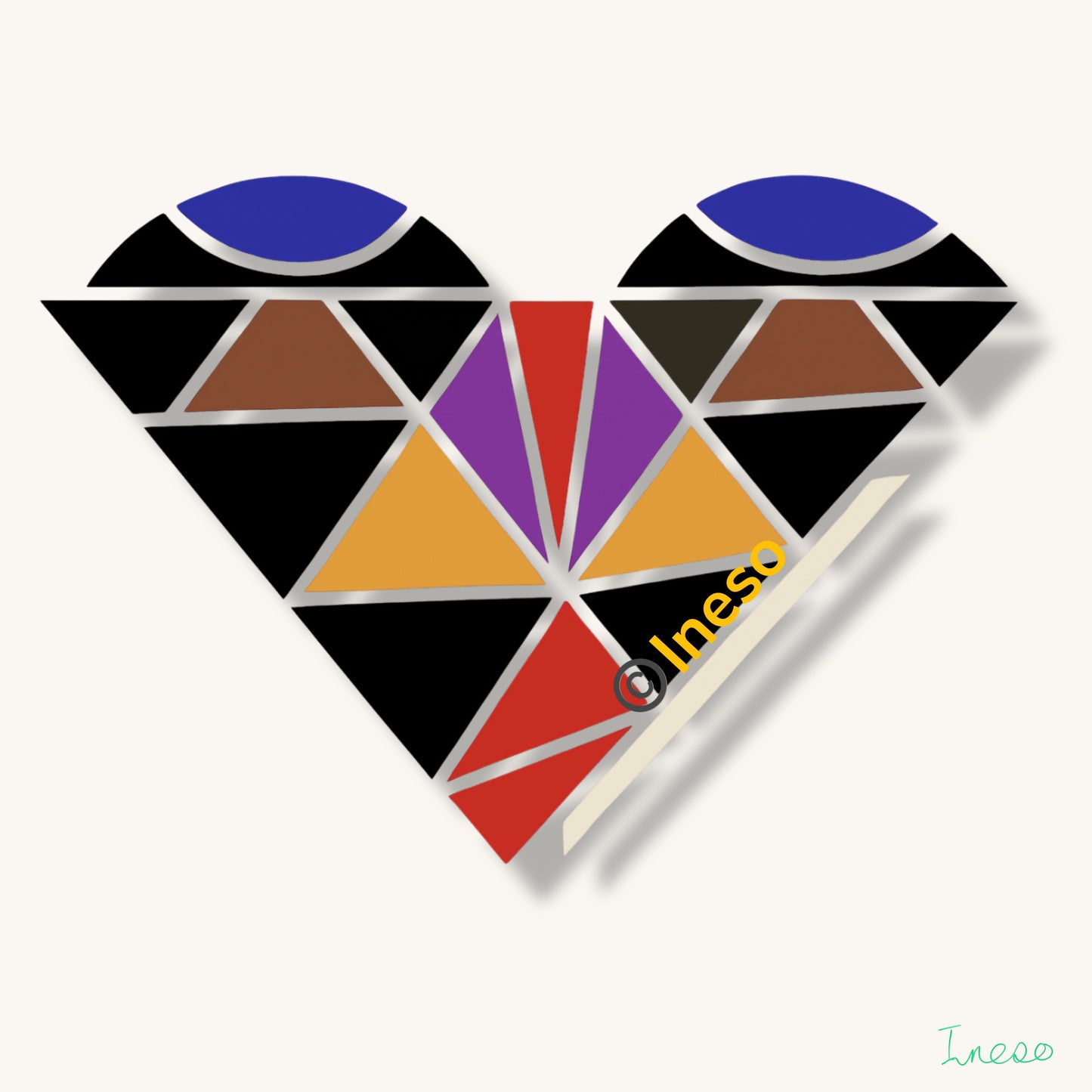 Love Wins, 40 x 40cm, 2024 (2 Variants)