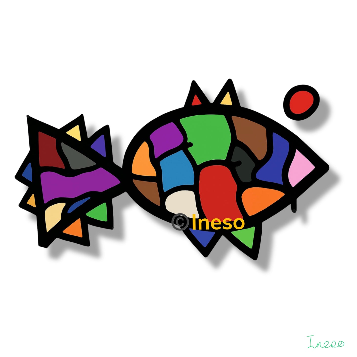 Big Fish, 40 x 40cm, 2024