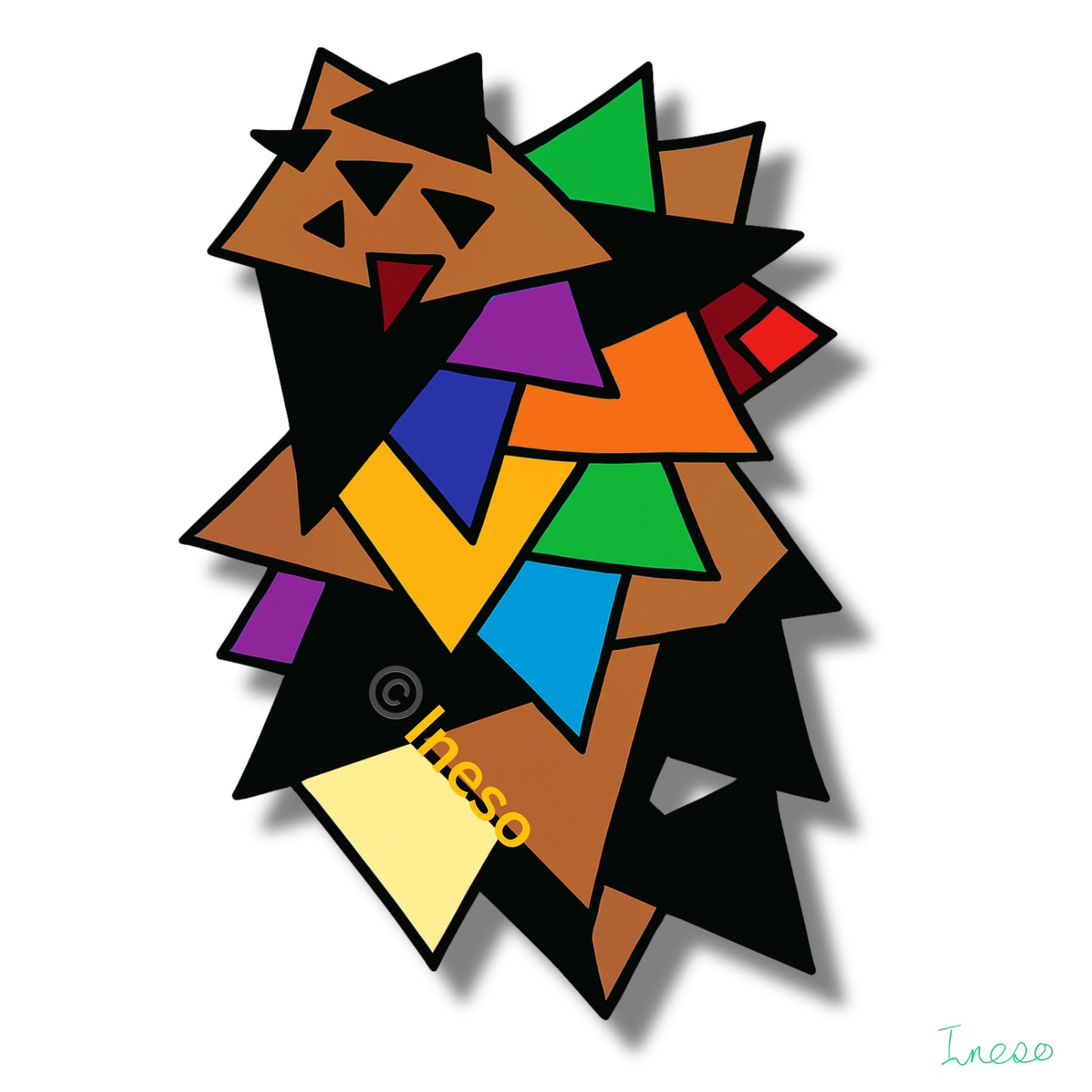 The Great Deceiver, 40 x 40cm, 2022