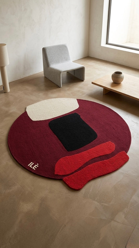 Rug: She’s Confident, ~ 1.2m Diameter