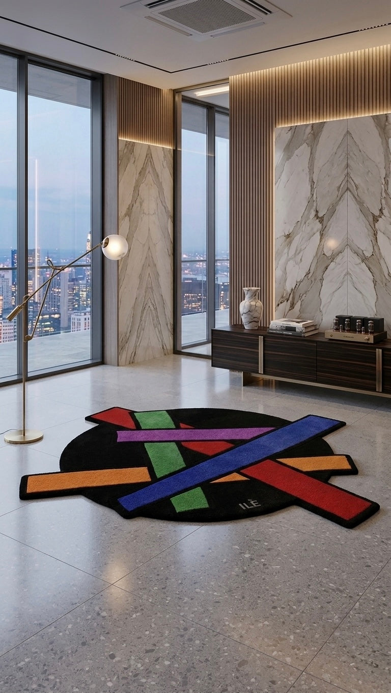 Rug: Magic Trick, ~ 1.2m Diameter