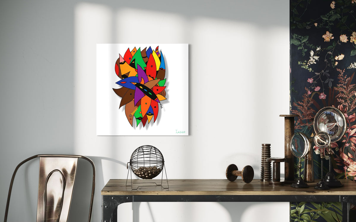 Mr Bloom, 40 x 40cm, 2022 (2 Variants)
