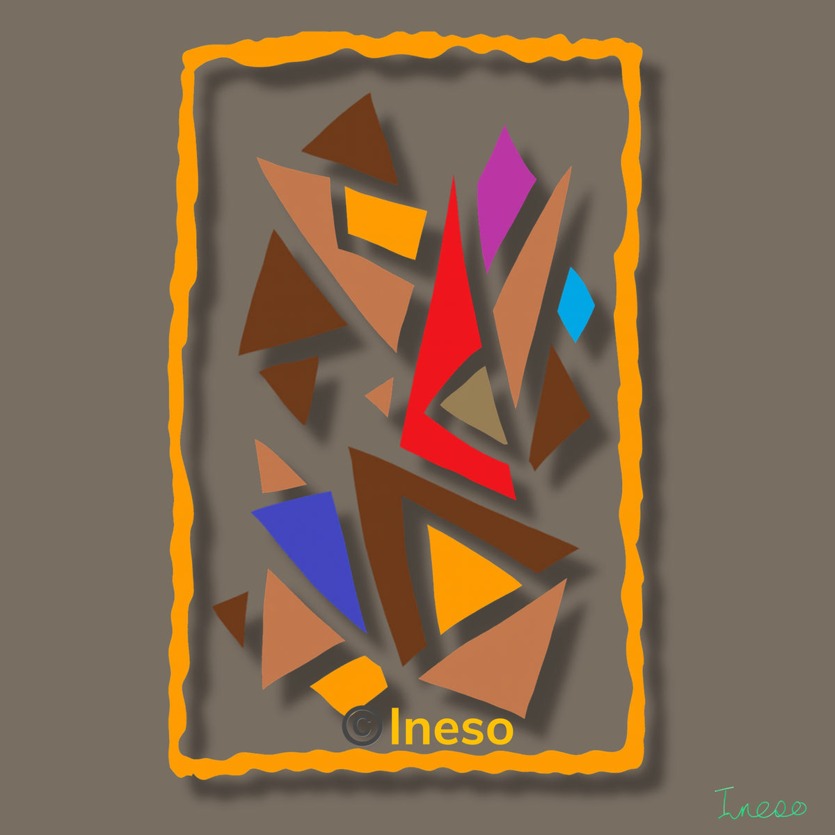 Regal, 40 x 40cm, 2022 (2 Variants)