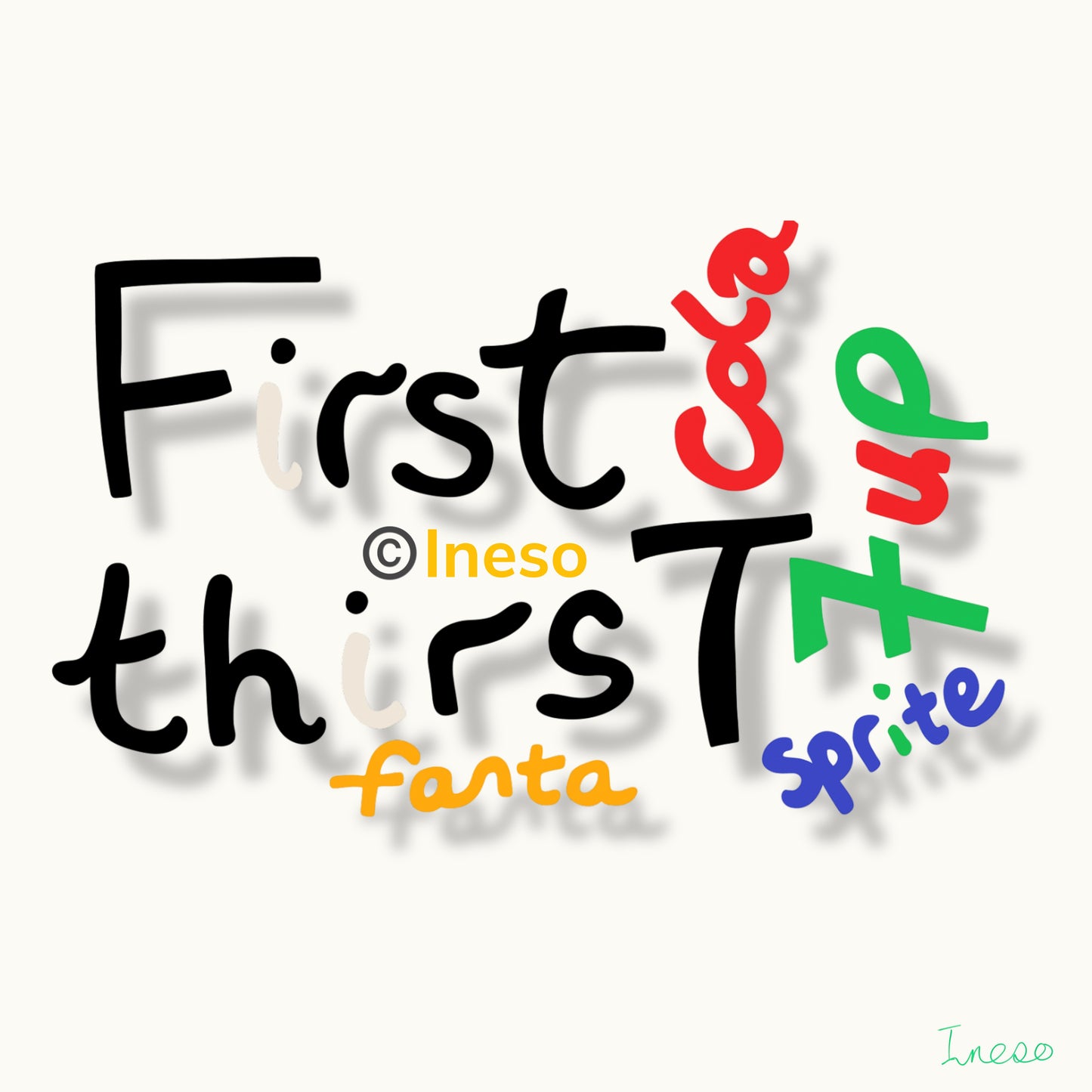 First Thirst, 40 x 40cm, 2025 (2 Variants)