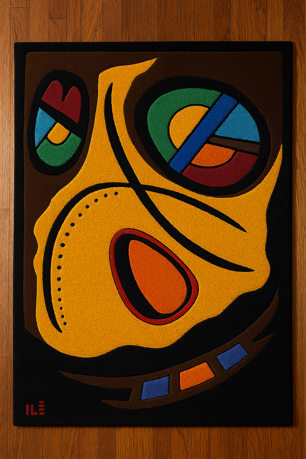 Rug: Dishevelled Clown, 150 x 95cm