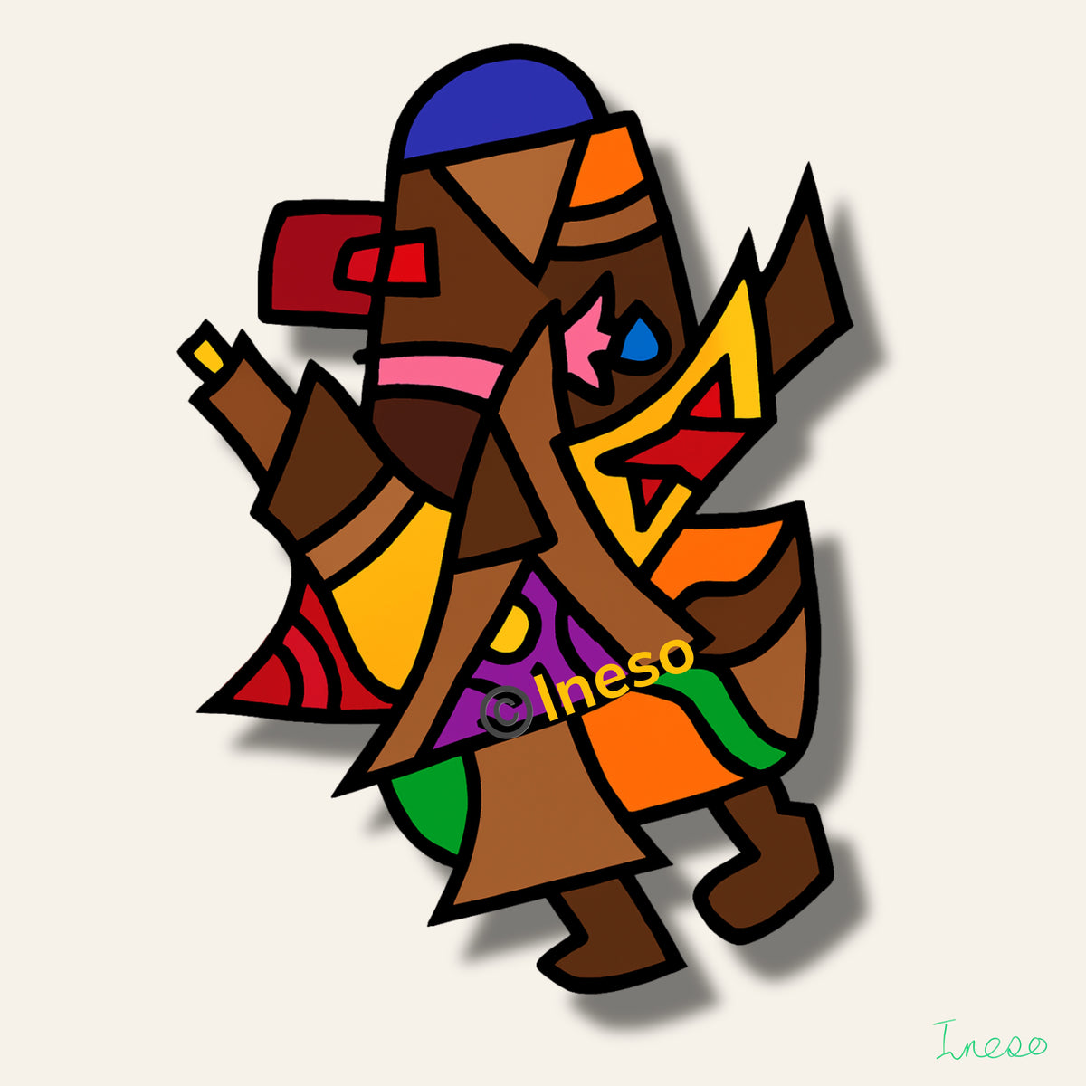 Olopa, 40 x 40cm, 2022 (3 Variants)