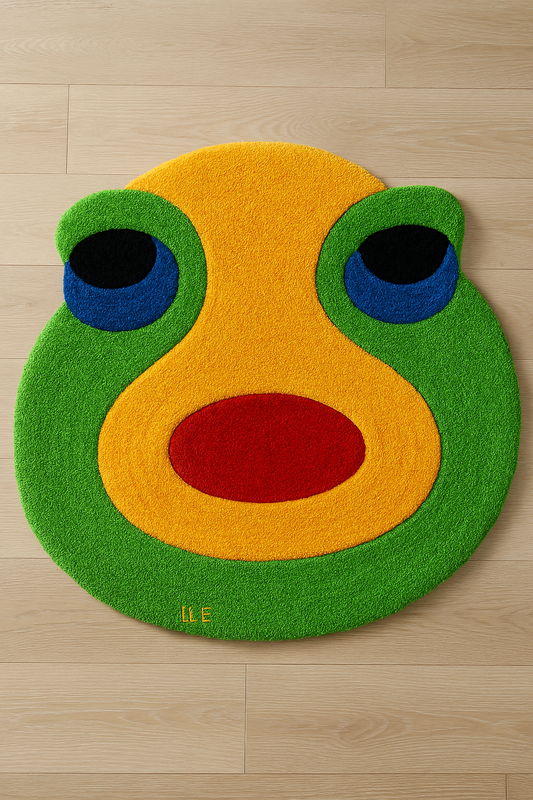 Rug: Happiness, ~ 1.2m Diameter