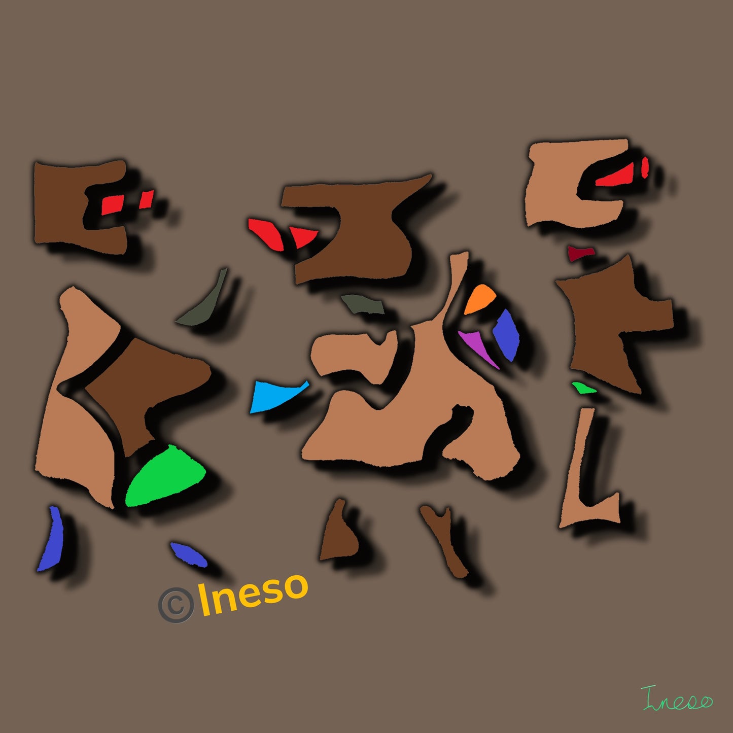 Time Travellers, 40 x 40cm, 2022