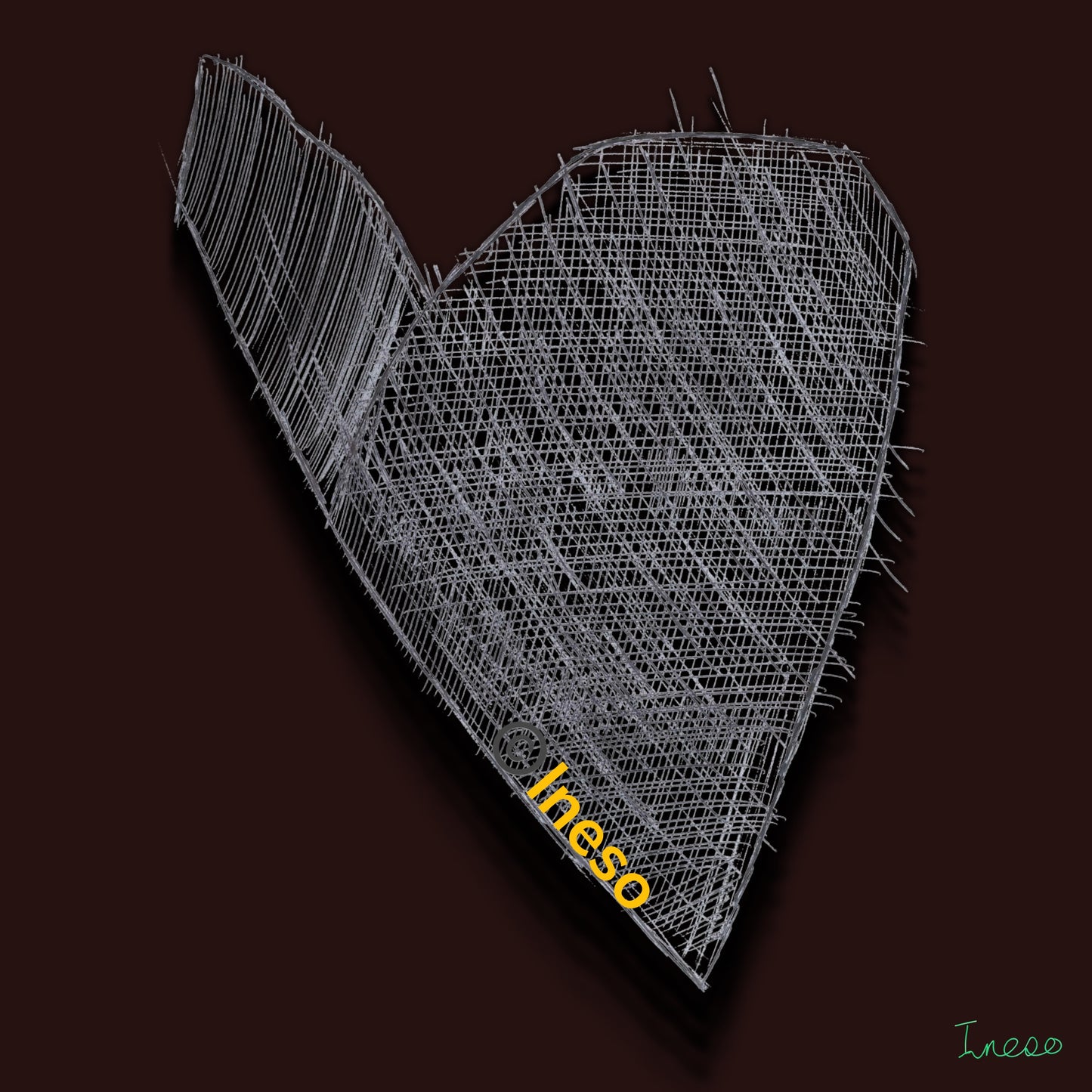 The Love Print, 40 x 40cm, 2016 (4 Variants)