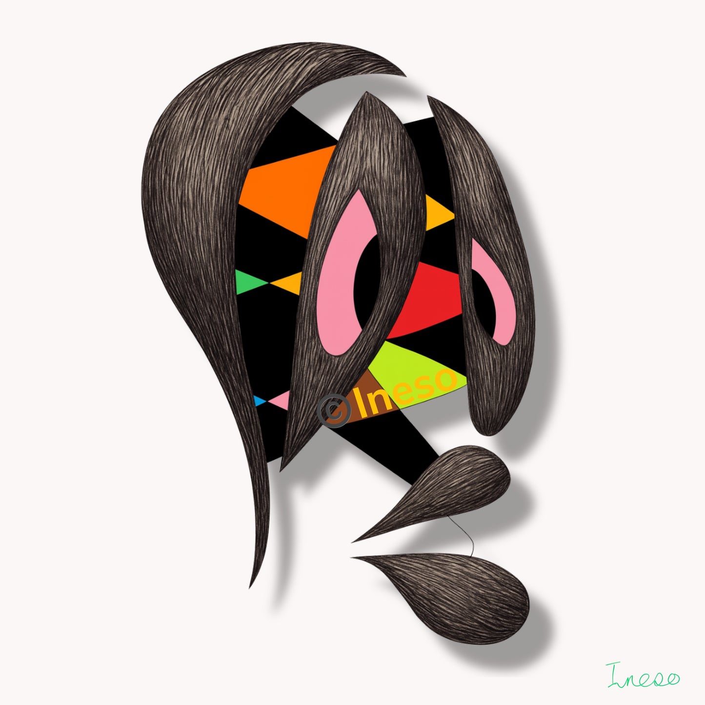 Seductress, 40 x 40cm, 2017 (2 Variants)