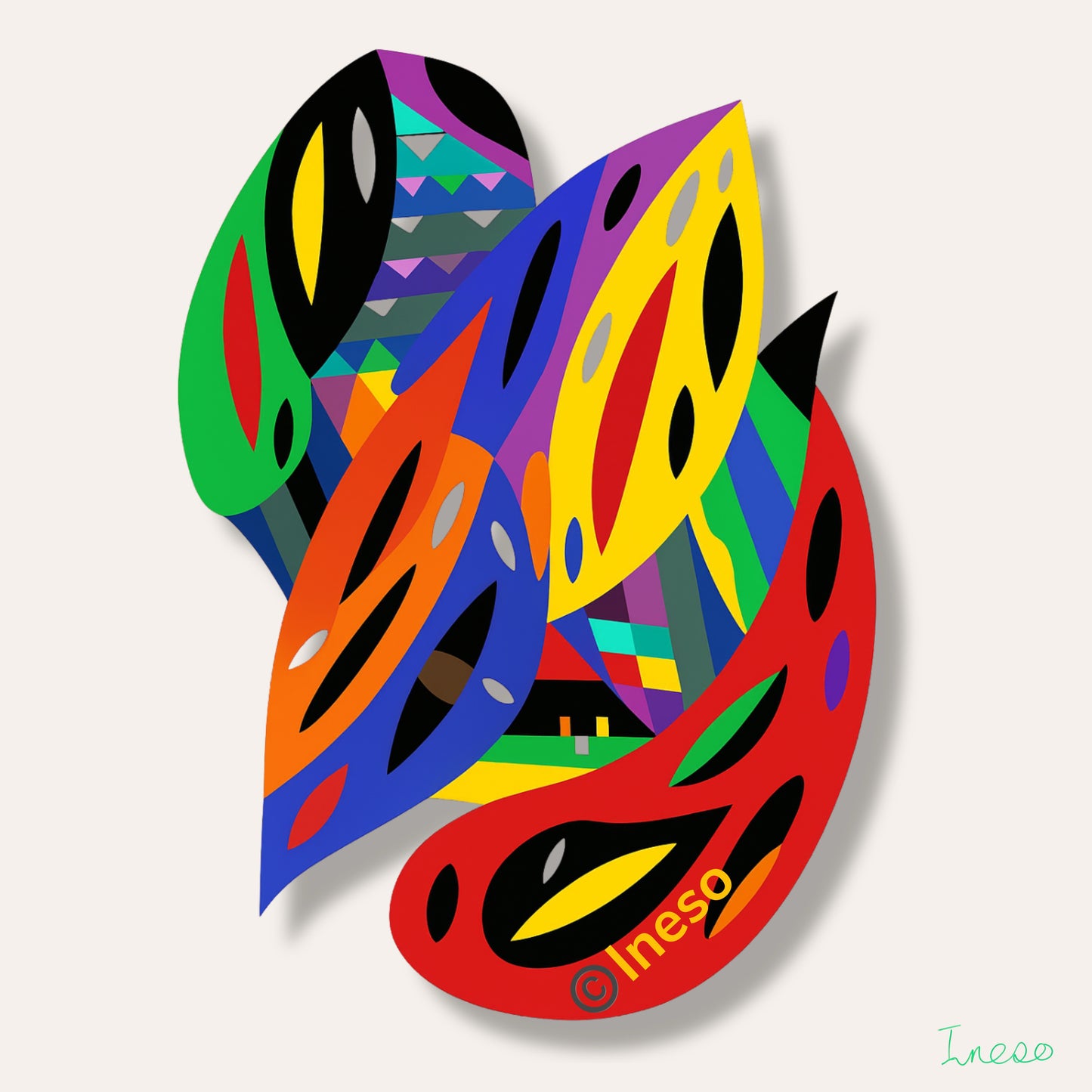 Symphony, 40 x 40cm, 2017