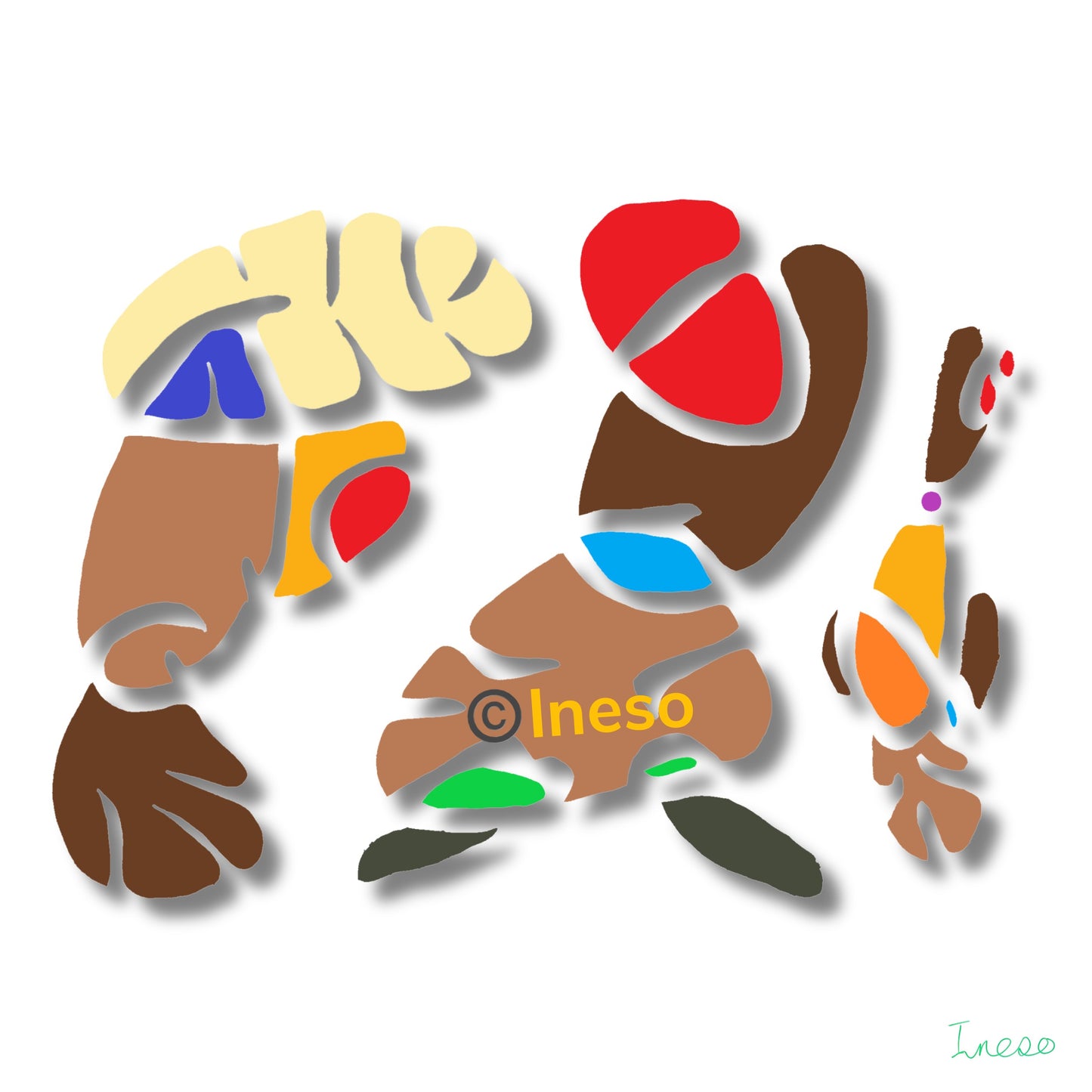 New Hairdo, 40 x 40cm, 2022 (2 Variants)