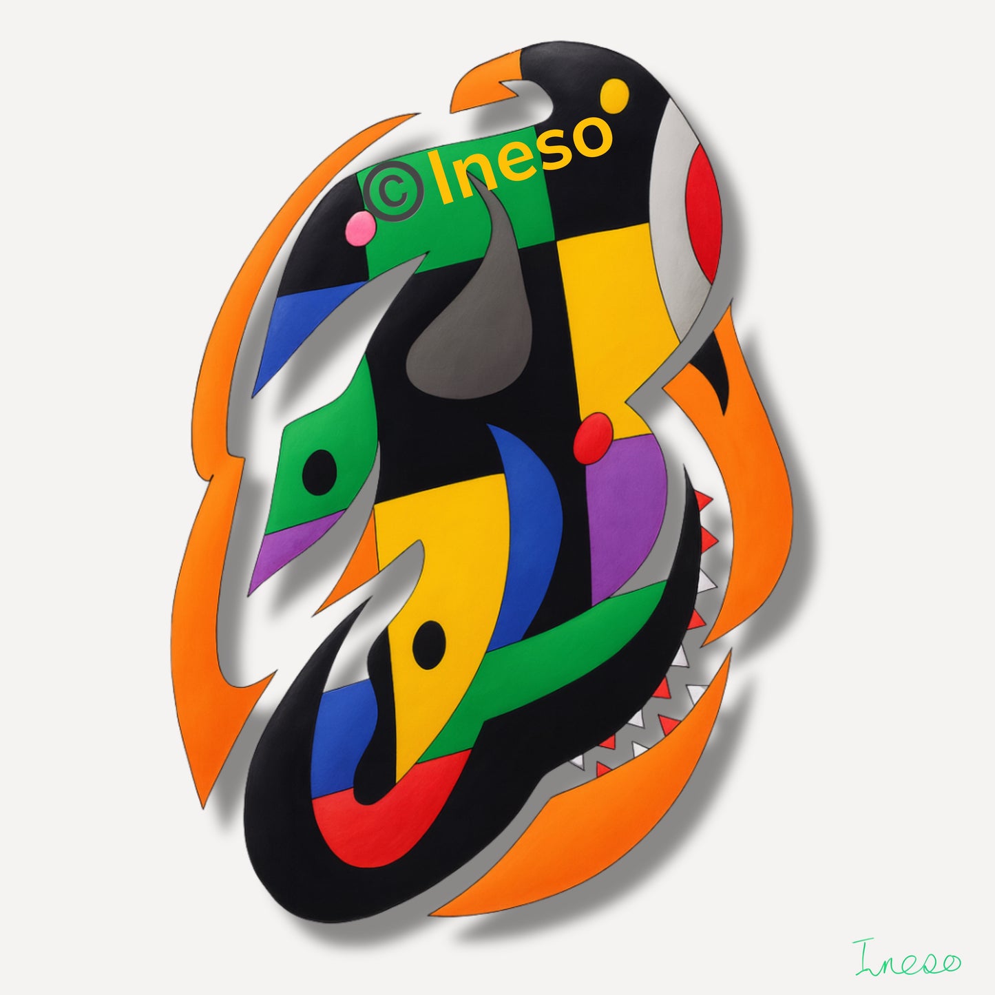 Egungun Unmasked, 40 x 40cm, 2017