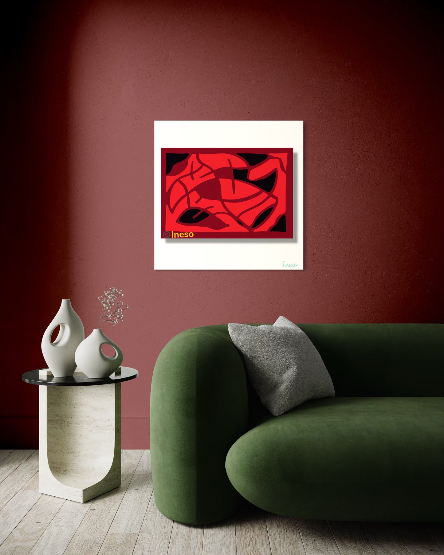 Inferno, 40 x 40cm, 2021