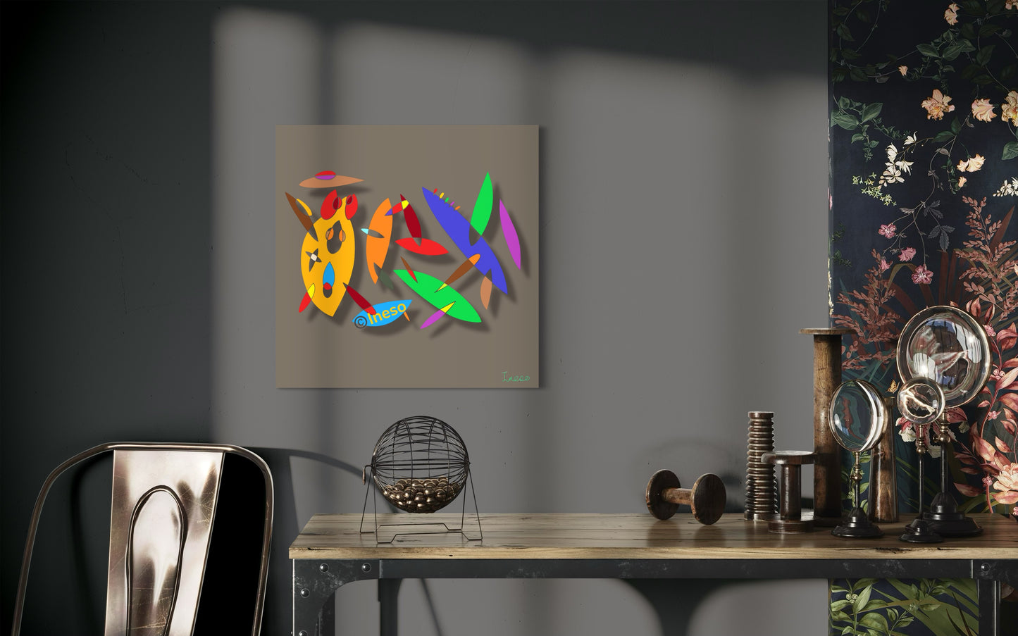 Sushi Chef, 40 x 40cm, 2021 (2 Variants)